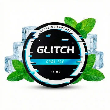 Glitch Cool Ice tabakfreie Nicotine Pouches im Slim-Format mit eiskaltem Menthol-Aroma