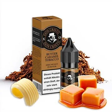 Don Cristo Nic Salt XO Nikotinsalz Liquid Flasche mit Tabak- und Butterscotch-Aroma