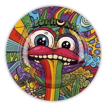 Euphoria Premium Metal Ashtrey Vibrant Aschenbecher aus buntem Metall