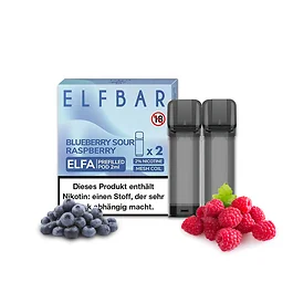 Elf Bar ELFA Blueberry Sour Raspberry Pod mit 2 ml Nikotinsalz-Flüssigkeit