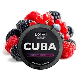 CUBA Nicotine Pouches Forest Berries Strong Dose mit Beeren-Design
