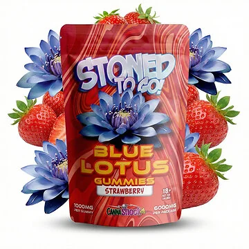 CANNAShock Blue Lotus Gummy Strawberry Fruchtgummi mit Erdbeergeschmack