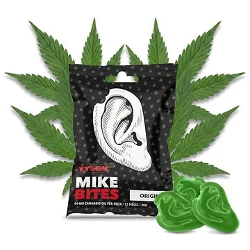 Tyson 2.0 Mike's Bites Original Cannabis Gummies in Form eines Ohrs mit Bissspur
