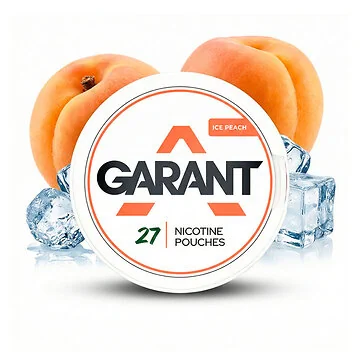 Garant Ice Peach Medium tabakfreie Nicotine Pouches mit Pfirsich-Geschmack