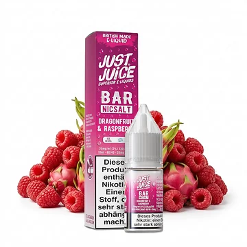 Just Juice Bar Dragonfruit Raspberry Flasche Produktansicht