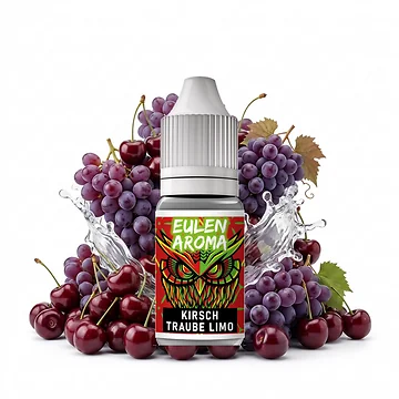 Eulen Aroma Kirsch Traube Limo 10 ml Flasche