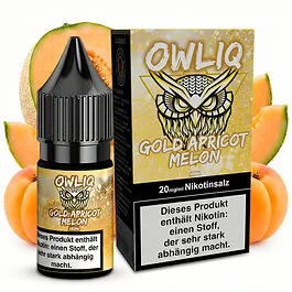 OWL Nikotinsalt Overdosed Gold Apricot Melon 10ml E-Liquid Flasche f&uuml;r Pod-Systeme