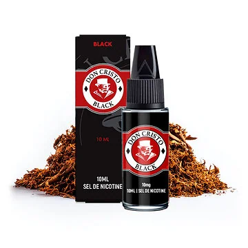 Don Cristo Nic Salt Black Flasche mit herber Tabak-Note für Pod-Systeme