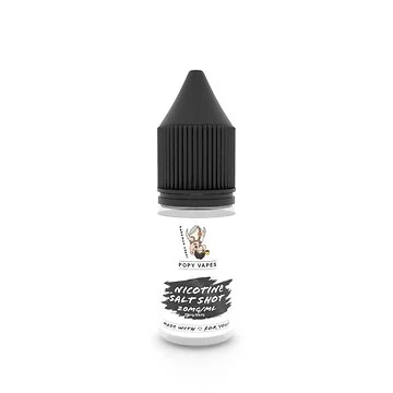 POPY VAPES Nicotine Salt Shot 20mg/ml 50/50 Nikotinsalz-Shot Flasche