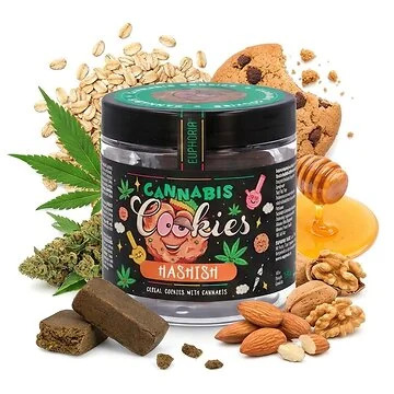 Euphoria Cannabis Cookies Haschisch knusprige Hanfkekse mit Hanfsamen