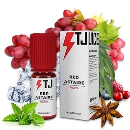 T-Juice Red Astaire 10ml Aroma Fläschchen für E-Zigaretten mit rotem Beeren-Menthol-Design