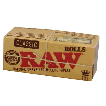 RAW Classic Kingsize Rolls ungebleichte Endlos-Papierrolle in Originalverpackung