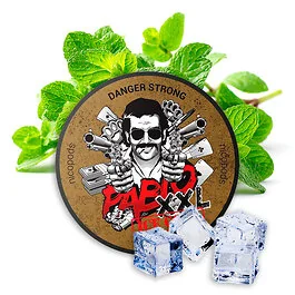 Pablo Nicotine Pouches Ice Cold XXL Dose in der Nahaufnahme mit eiskaltem Design
