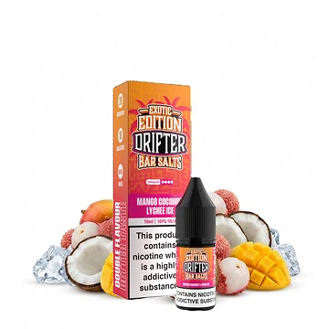 Drifter Bar Salts Mango Coconut Lychee Ice Flasche