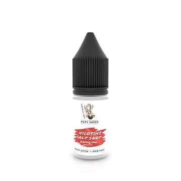 POPY VAPES Nicotine Salt Shot 20mg/ml 70/30 Liquid Flasche