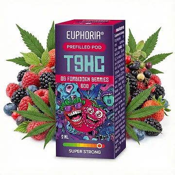 Euphoria T9HC Pod OG Forbidden Berries mit dunklem Beerengeschmack für Akkuträger