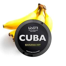 CUBA Nicotine Pouches Banana Hit Strong Dose mit süßen Bananen-Nicopods