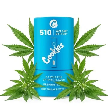 Cookies Vape Battery 510 in Blau Vape Akku