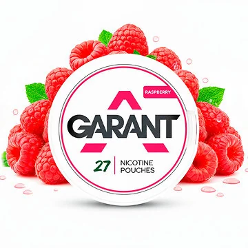 Garant Raspberry Medium Tabakfreie Nicotine Pouches im Slim-Format