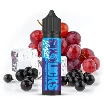 Six Licks Venom Grappleberry Longfill Aroma Flasche mit Weintrauben und Beeren Geschmack
