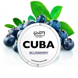 CUBA Nicotine Pouches Blueberry Medium Dose mit Heidelbeer-Design