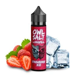 OWL Salt Strawberry Ice Aroma 10ml Flasche mit Erdbeer- und Eiselementen