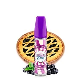 Dinner Lady Blackberry Crumble Shortfill E-Liquid Flasche mit Beeren- und Streuselkuchen-Design