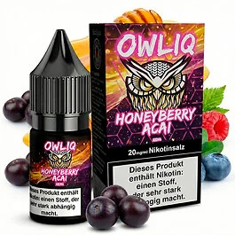OWL Nikotinsalt Overdosed Honeyberry Acai Liquid 10ml Flasche mit Beeren und Honig Geschmack