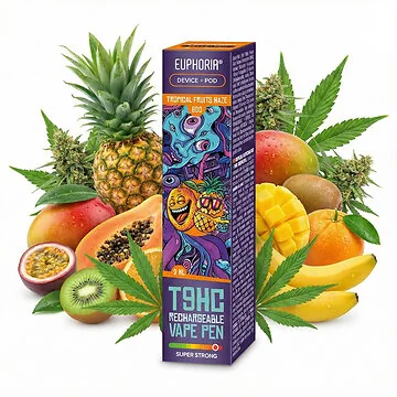 Euphoria T9HC Starter Kit Tropical Fruits Haze mit Akkuträger und Pod