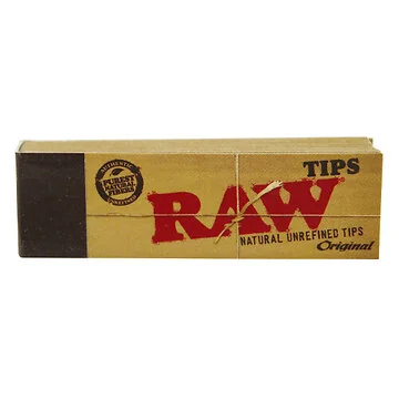 RAW Original Tips Heftchen mit 50 ungebleichten Filtertips aus natürlichen Pflanzenfasern