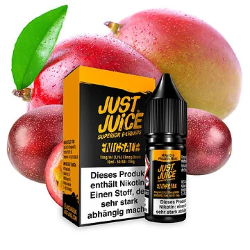 Just Juice Mango & Passion Fruit NicSalt 10 ml Flasche