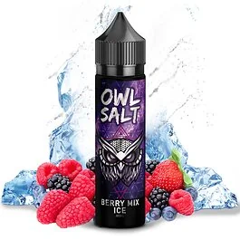 OWL Salt Berry Mix Ice Aroma Longfill Flasche mit frischen Waldbeeren und Eiswürfeln