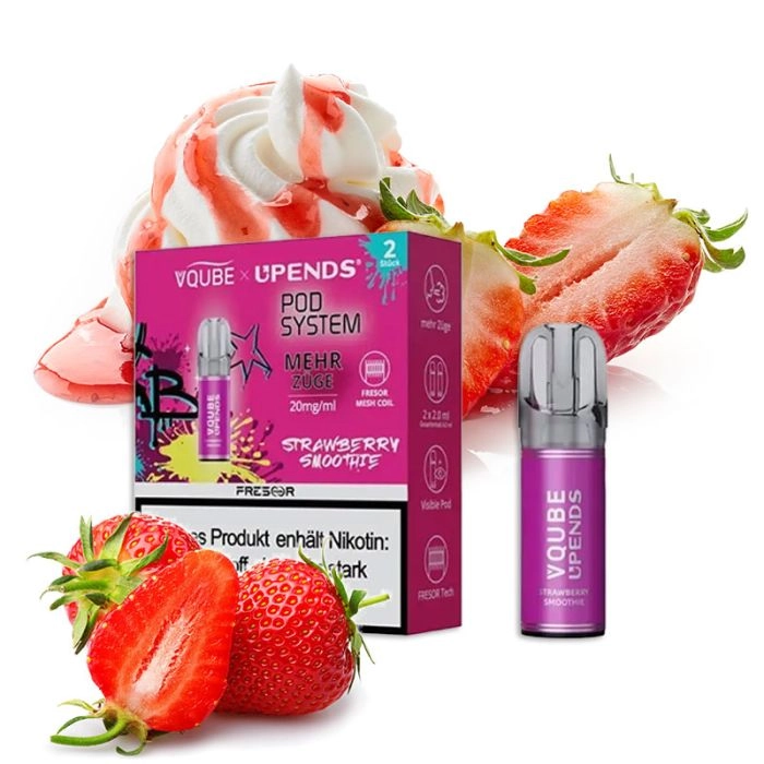 Vqube Upends Pod Strawberry Smoothie 