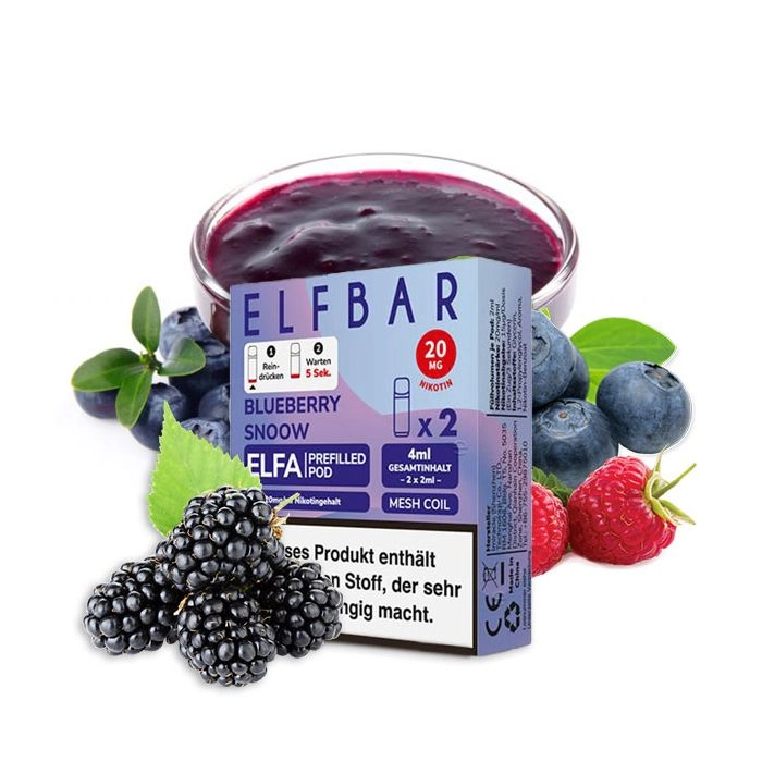 Elf Bar ELFA Prefilled Pods Blueberry Snoow 