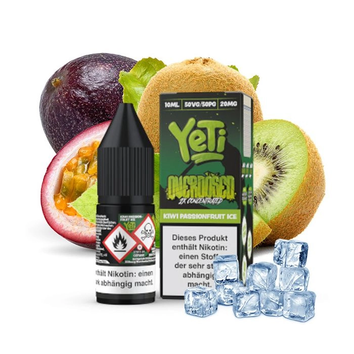 Yeti Kiwi Passionfruit Ice Overdosed Nikotinsalz 