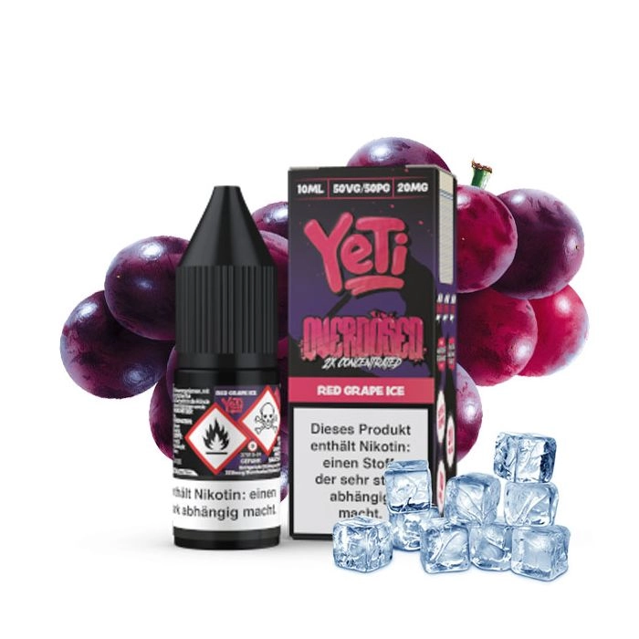 Yeti Red Grape Ice Overdosed Nikotinsalz 