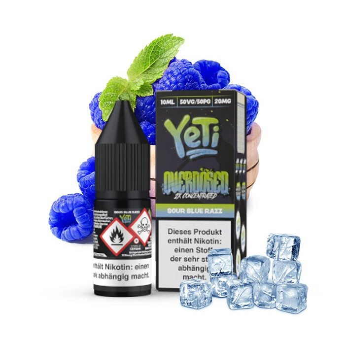 Yeti Sour Blue Razz Overdosed Nikotinsalz 