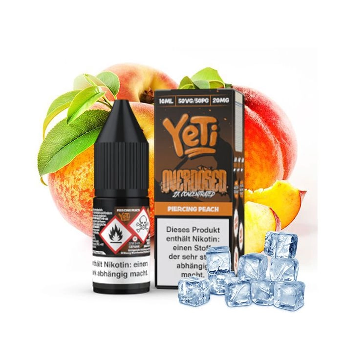 Yeti Piercing Peach Overdosed Nikotinsalz 