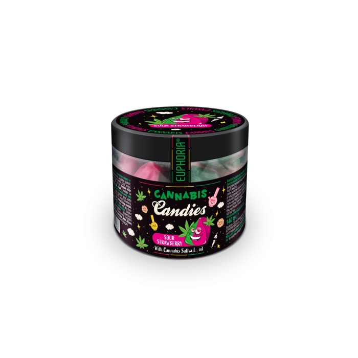 Euphoria Cannabis Bonbons Rasta Sour Strawberry 