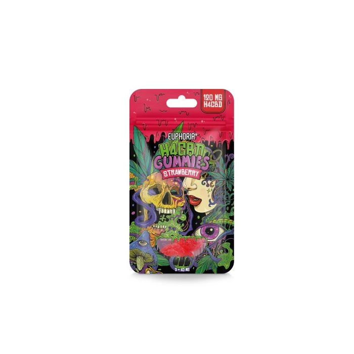 Euphoria H4CBD Gummies Pack Erdbeere 