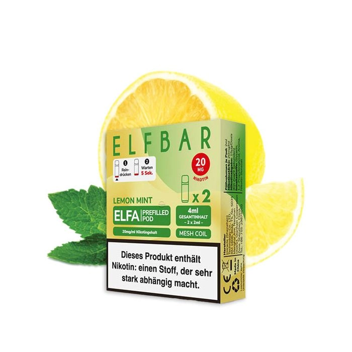 Elf Bar ELFA Prefilled Pods Lemon Mint 