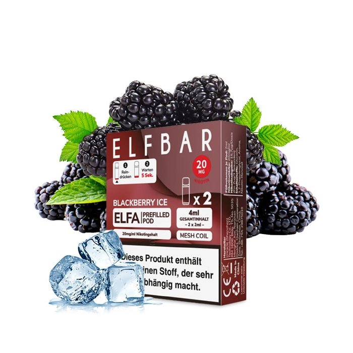 Elf Bar ELFA Prefilled Pods Blackberry Ice 