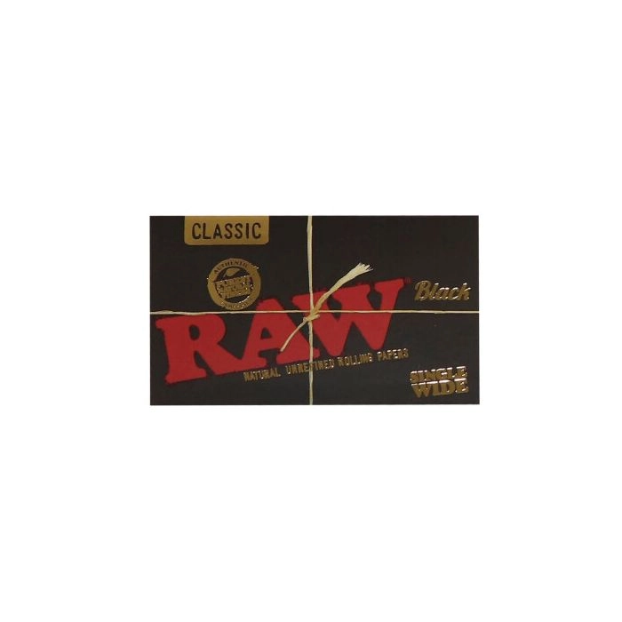 RAW Black Classic Single Wide Double Rolling Papers 