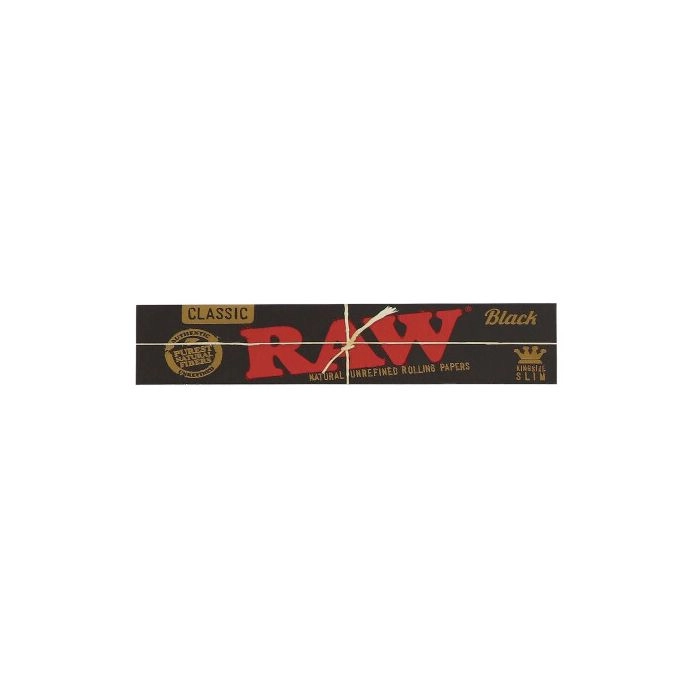 RAW Black Classic Kingsize Slim Rolling Papers 