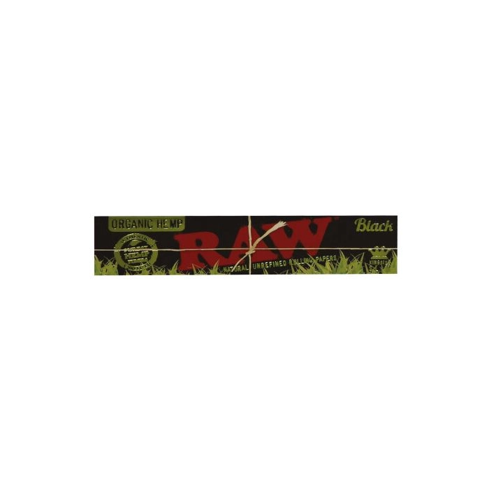 RAW Black Organic Hemp Kingsize Slim Rolling Papers 