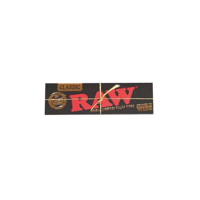 RAW Black Classic Single Wide Rolling Papers 