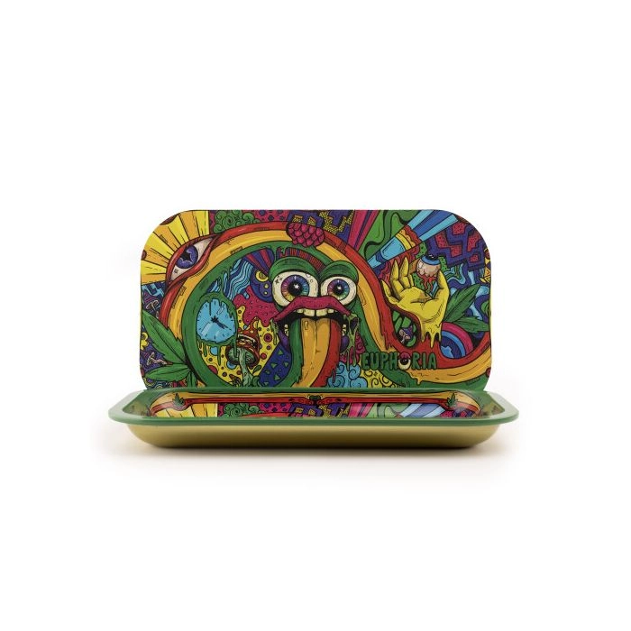 Euphoria Rolling Tray Set with Magnetic Cover Vibrant 