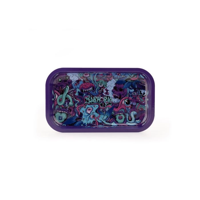 Euphoria Metal Rolling Tray Psychedelic 