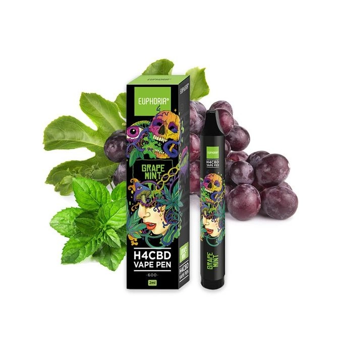 Euphoria H4CBD Disposable Vape Pen Grape Mint 