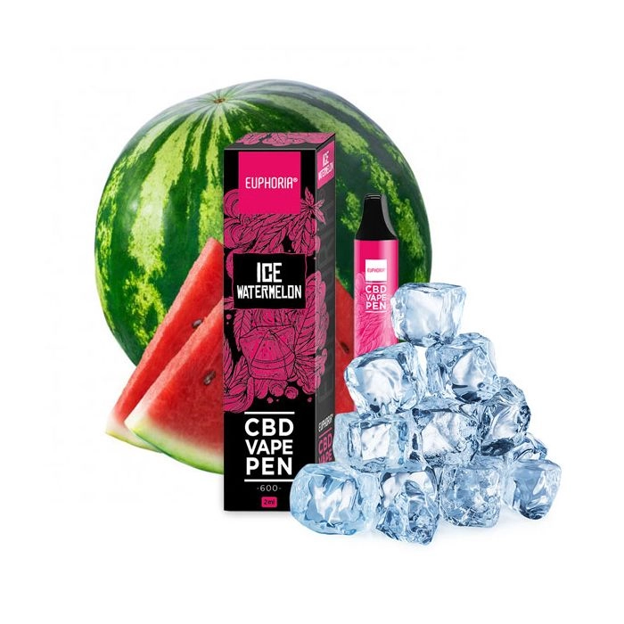 Euphoria CBD Disposable Vape Pen Ice Watermelon 